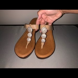 Toscanella Italian Wedge Sandals - sz 10 LIKE NEW